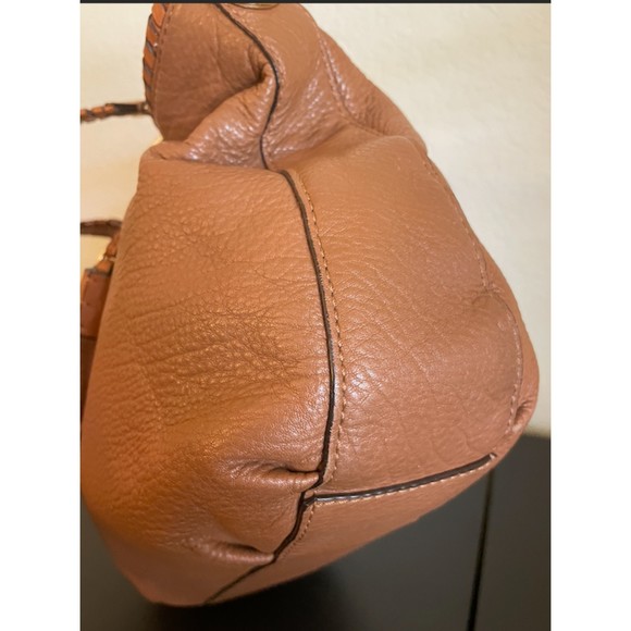 Michael Kors Brown Leather Braided Handle with Tassels Bag - Picture 9 of 16